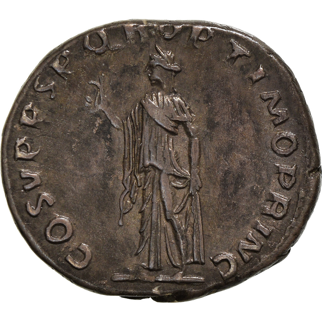 Coin, Trajan, Denarius, Roma, AU(55-58), Silver, Cohen:83