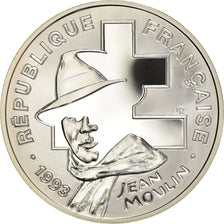 Münze, Frankreich, Jean Moulin, Libération, 100 Francs, 1993, BE, STGL