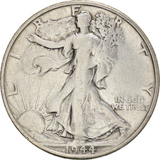 Coin, United States, Walking Liberty Half Dollar, 1944, U.S. Mint, San