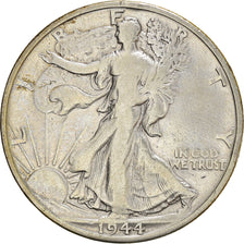 Coin, United States, Walking Liberty Half Dollar, 1944, U.S. Mint, San