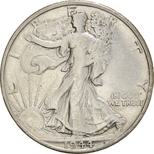 Coin, United States, Walking Liberty Half Dollar, 1944, U.S. Mint, San