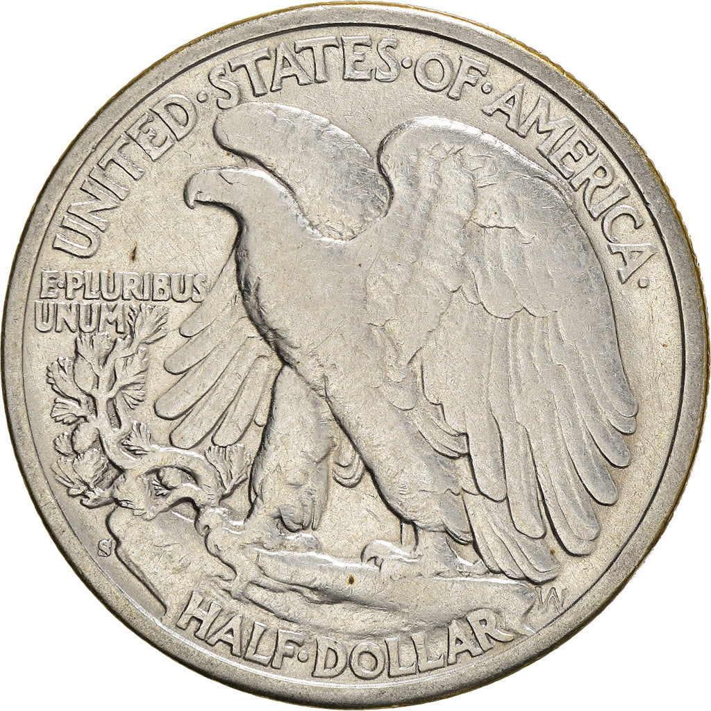 Coin, United States, Walking Liberty Half Dollar, 1944, U.S. Mint, San
