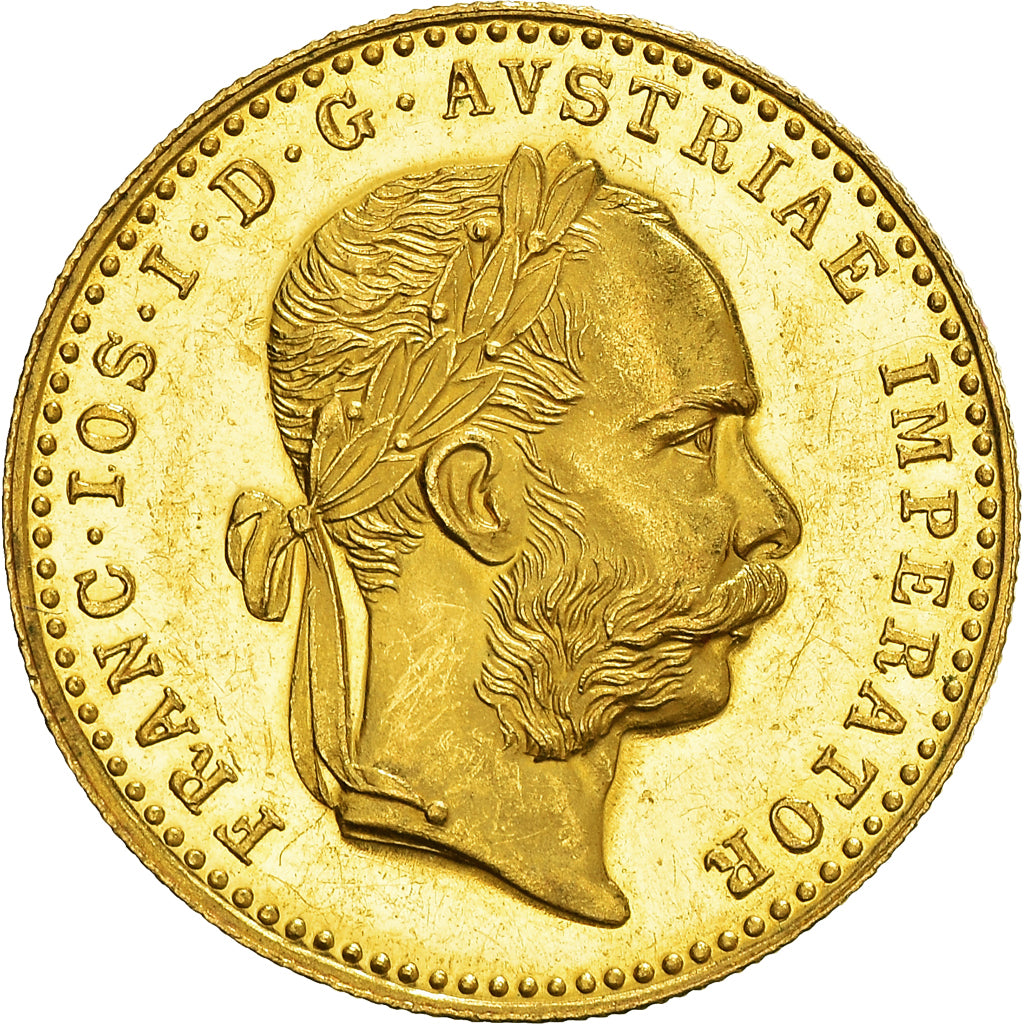 Coin, Austria, Franz Joseph I, Ducat, 1915, Restrike, MS(63), Gold, KM:2267