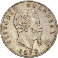 Monnaie, Italie, Vittorio Emanuele II, 5 Lire, 1872, Milan, TB+, Argent, KM:8.3