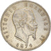Coin, Italy, Vittorio Emanuele II, 5 Lire, 1874, Milan, EF(40-45), Silver