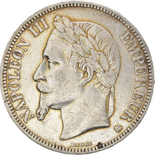 Coin, France, Napoléon III, 5 Francs, 1867, Strasbourg, VF(30-35), Silver