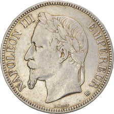 Coin, France, Napoleon III, 5 Francs, 1868, Strasbourg, VF(30-35), Silver