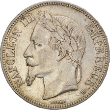 Coin, France, Napoleon III, 5 Francs, 1868, Strasbourg, EF(40-45), Silver