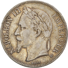 Coin, France, Napoleon III, 5 Francs, 1869, Strasbourg, VF(20-25), Silver