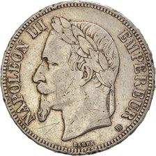 Coin, France, Napoléon III, 5 Francs, 1870, Strasbourg, VF(20-25), Silver