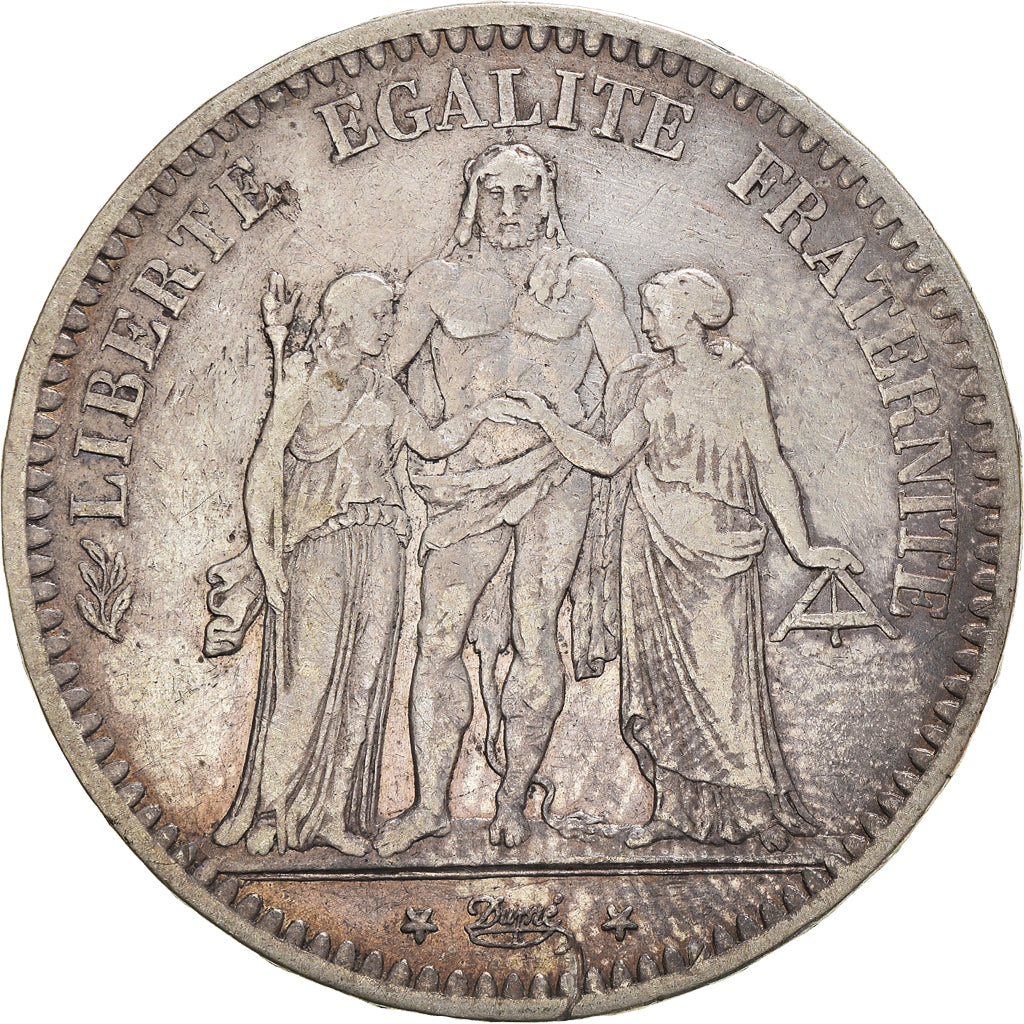 Münze, Frankreich, Hercule, 5 Francs, 1848, Paris, SS, Silber, KM:756.1