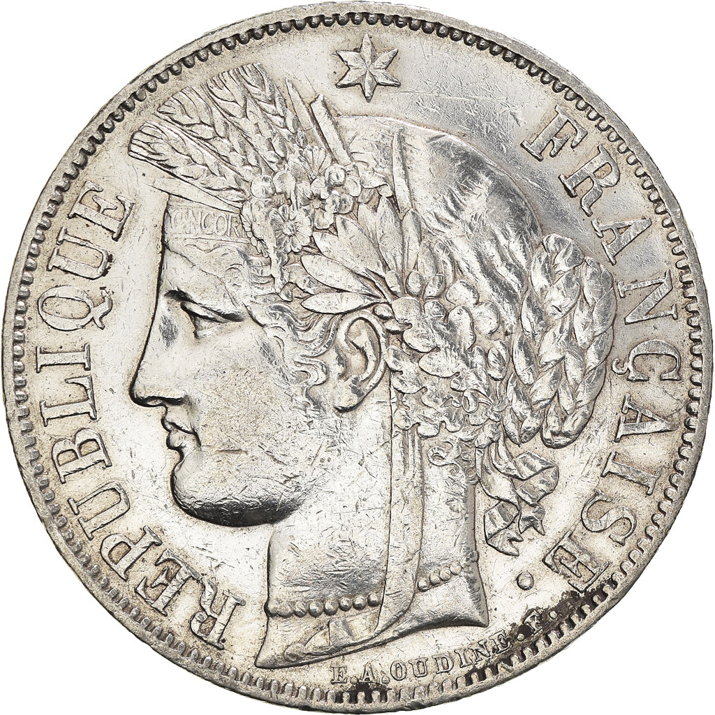 Monnaie, France, Cérès, 5 Francs, 1850, Paris, TB+, Argent, Gadoury:719