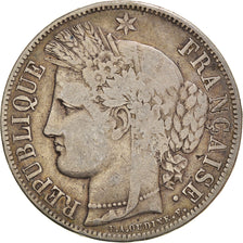 Monnaie, France, Cérès, 5 Francs, 1850, Paris, TB, Argent, Gadoury:719