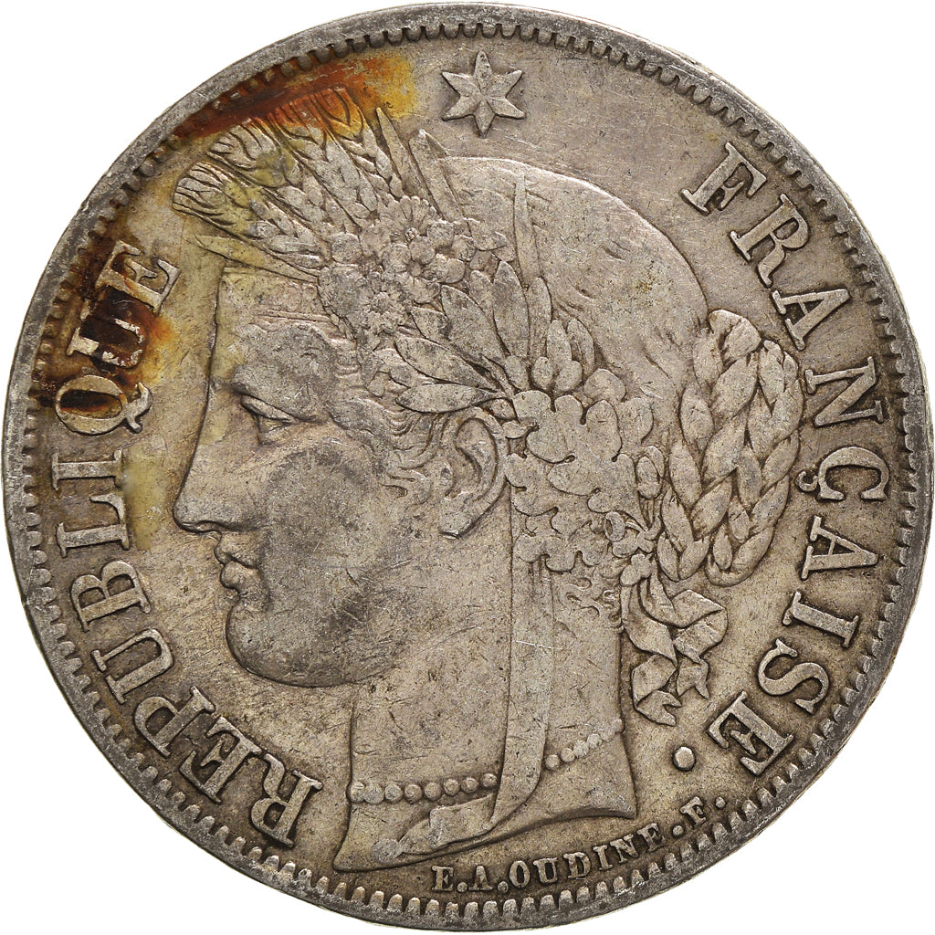 Münze, Frankreich, Cérès, 5 Francs, 1850, Paris, S+, Silber, KM:761.1