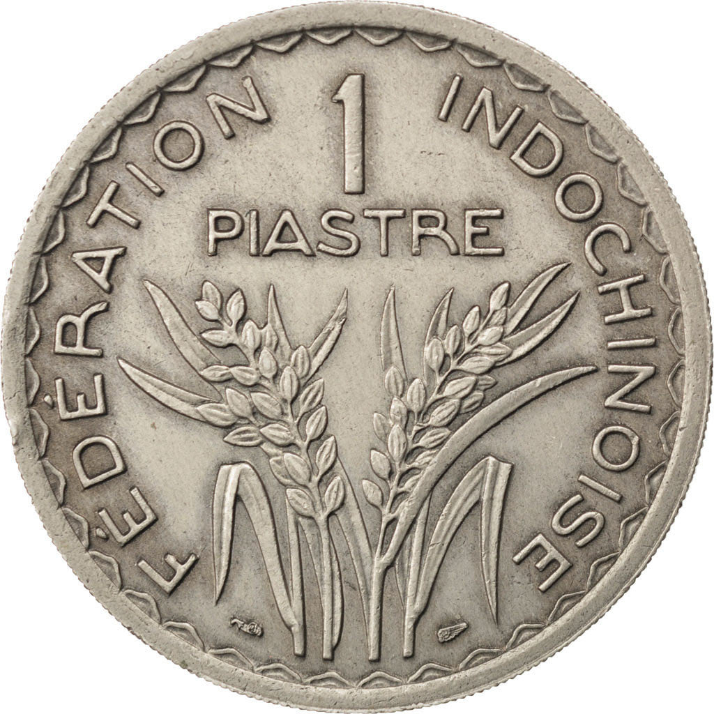 FRENCH INDO-CHINA, Piastre, 1946, Paris, KM #32.1, EF(40-45), Copper-Nickel,...