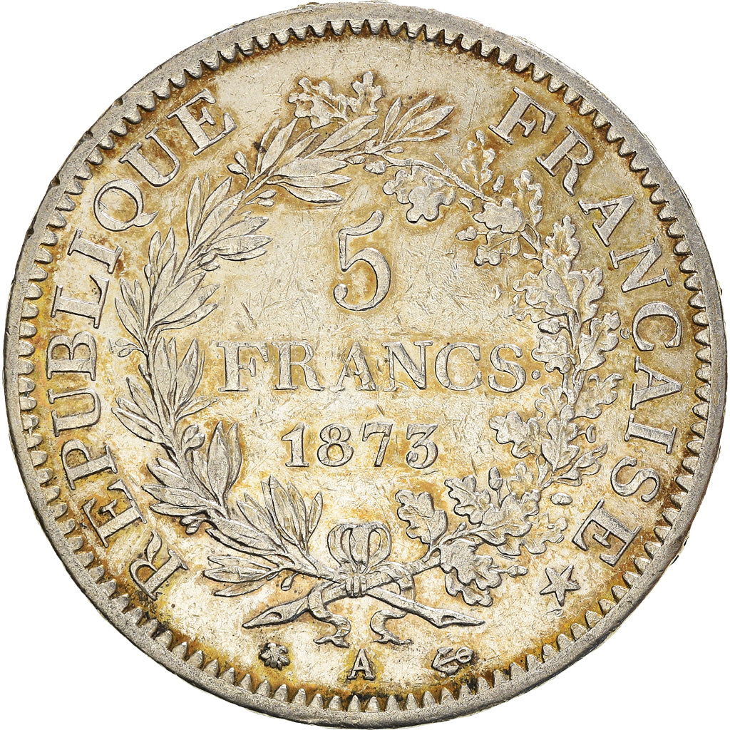 Monnaie, France, Hercule, 5 Francs, 1873, Paris, TTB, Argent, Gadoury:745.a
