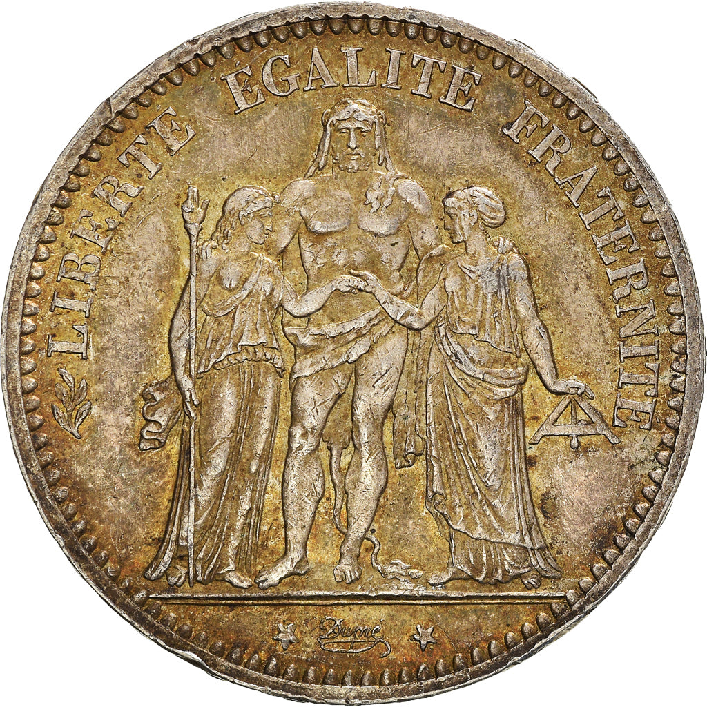 Coin, France, Hercule, 5 Francs, 1873, Paris, AU(55-58), Silver, KM:820.1