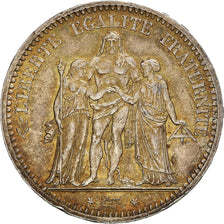 Coin, France, Hercule, 5 Francs, 1873, Paris, AU(55-58), Silver, KM:820.1