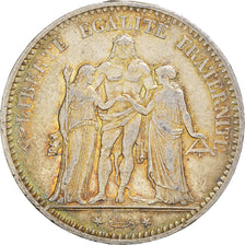 Moneta, Francia, Hercule, 5 Francs, 1874, Paris, BB, Argento, KM:820.1
