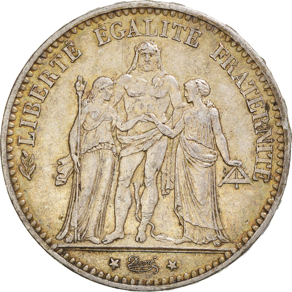 Coin, France, Hercule, 5 Francs, 1875, Paris, EF(40-45), Silver, KM:820.1