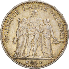Coin, France, Hercule, 5 Francs, 1875, Paris, EF(40-45), Silver, KM:820.1