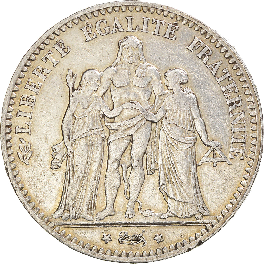 Coin, France, Hercule, 5 Francs, 1875, Paris, EF(40-45), Silver, KM:820.1