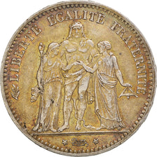 Moneta, Francia, Hercule, 5 Francs, 1875, Paris, BB, Argento, KM:820.1