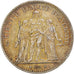 Moneta, Francia, Hercule, 5 Francs, 1875, Paris, BB, Argento, KM:820.1