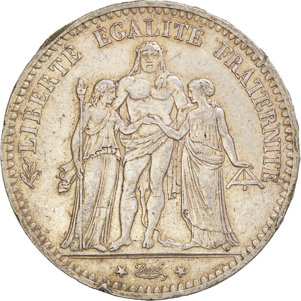 Coin, France, Hercule, 5 Francs, 1876, Paris, EF(40-45), Silver, KM:820.1