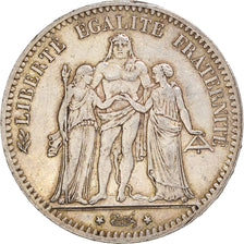 Monnaie, France, Hercule, 5 Francs, 1876, Paris, TTB, Argent, Gadoury:745a