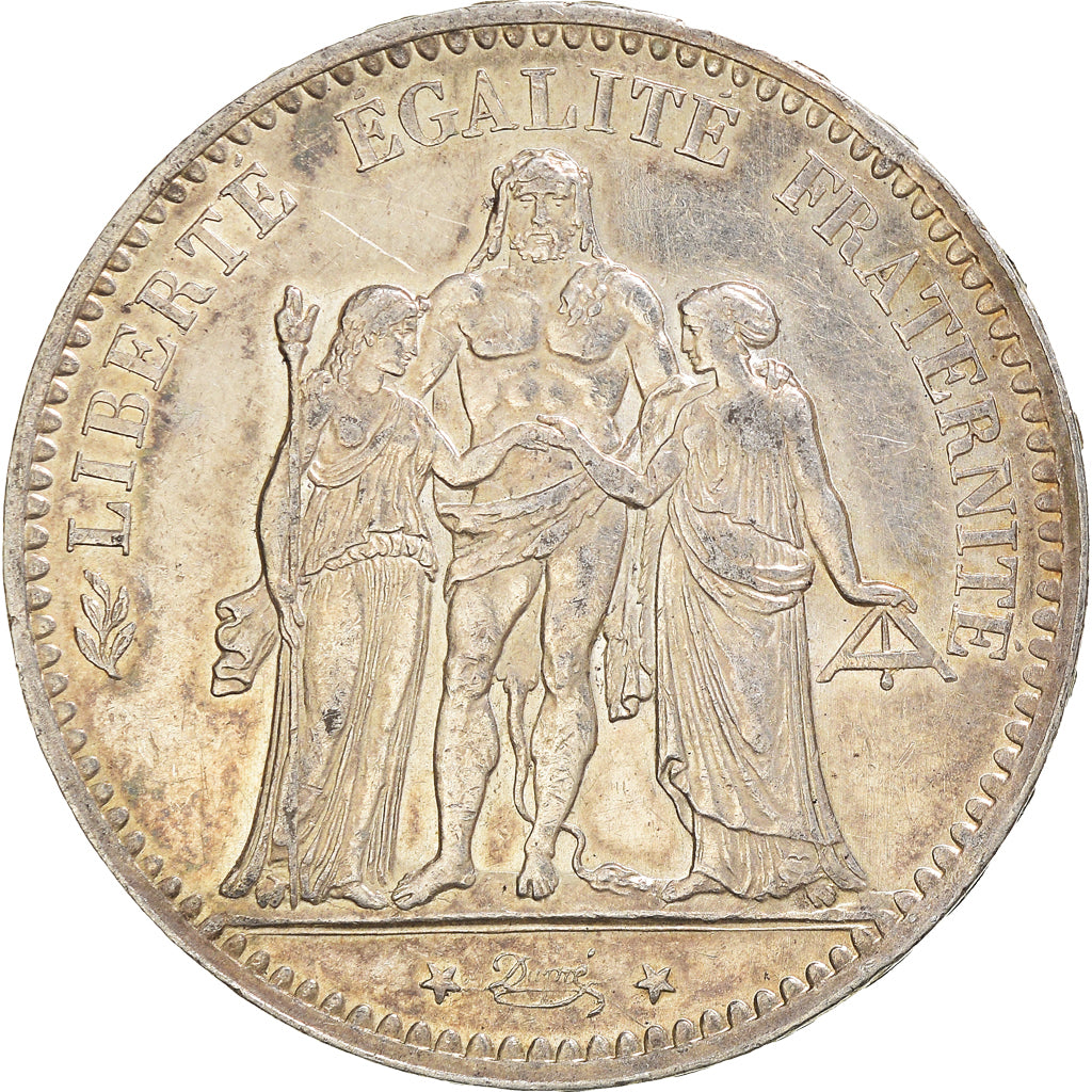 Coin, France, Hercule, 5 Francs, 1876, Paris, AU(50-53), Silver, KM:820.1
