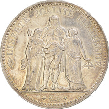 Coin, France, Hercule, 5 Francs, 1876, Paris, AU(50-53), Silver, KM:820.1