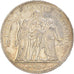 Moeda, França, Hercule, 5 Francs, 1876, Paris, AU(50-53), Prata, KM:820.1