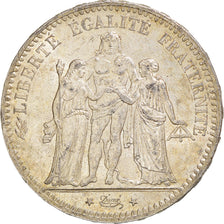 Coin, France, Hercule, 5 Francs, 1876, Paris, AU(55-58), Silver, KM:820.1