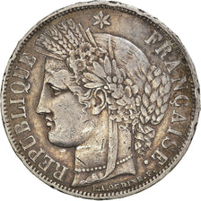 Coin, France, Cérès, 5 Francs, 1870, Paris, VF(30-35), Silver, KM:818.1