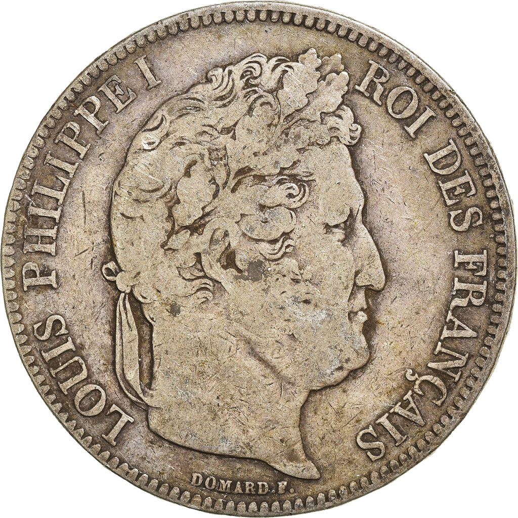 Monnaie, France, Louis-Philippe, 5 Francs, 1842, Bordeaux, TB, Argent