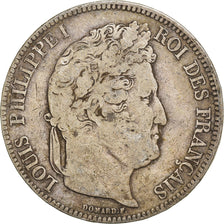 Monnaie, France, Louis-Philippe, 5 Francs, 1842, Bordeaux, TB, Argent