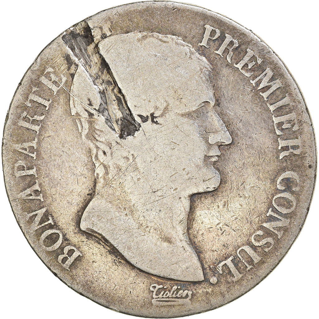 Münze, Frankreich, Napoléon I, 5 Francs, An 12, Toulouse, SGE+, Silber