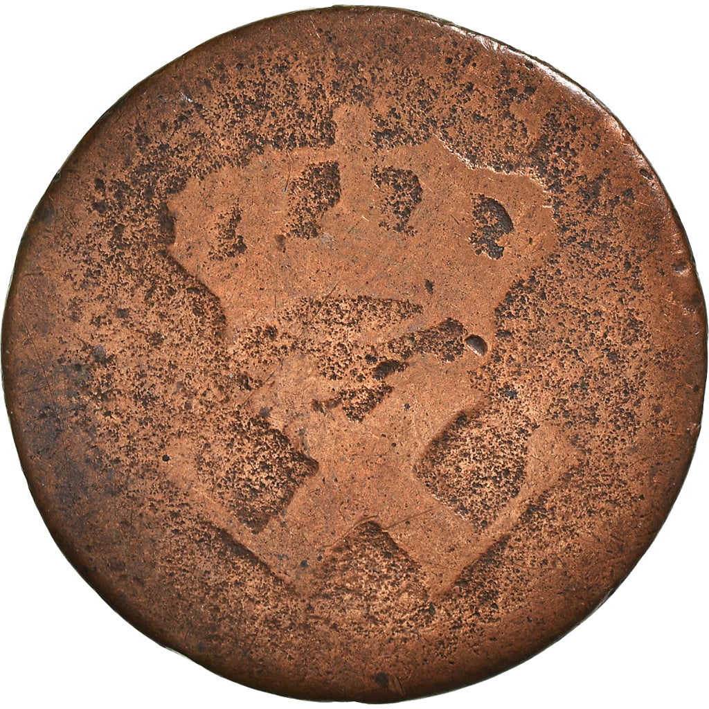 Munten, Franse koloniën, 9 Deniers, 1722, Unknown, ZG, Koper, KM:5.2