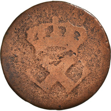 Munten, Franse koloniën, 9 Deniers, 1722, Unknown, ZG, Koper, KM:5.2