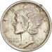 Coin, United States, Mercury Dime, Dime, 1918, U.S. Mint, San Francisco