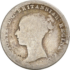 Coin, Great Britain, Victoria, 4 Pence, Groat, 1840, F(12-15), Silver, KM:731.1