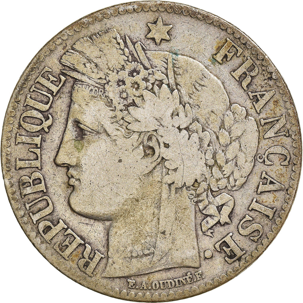 Monnaie, France, Cérès, 2 Francs, 1871, Paris, TB+, Argent, Gadoury:530