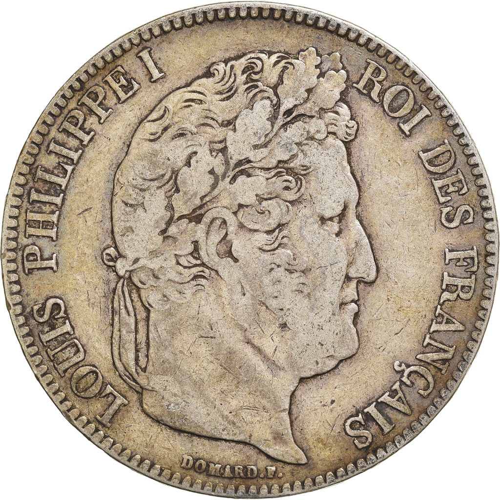 Münze, Frankreich, Louis-Philippe, 5 Francs, 1834, Rouen, S+, Silber, KM:749.2