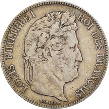 Münze, Frankreich, Louis-Philippe, 5 Francs, 1834, Rouen, S+, Silber, KM:749.2