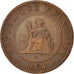 Moneta, Indochiny francuskie, Cent, 1894, Paris, EF(40-45), Bronze, KM:1