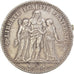 Coin, France, Hercule, 5 Francs, 1876, Bordeaux, EF(40-45), Silver, KM:820.2
