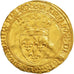 Monnaie, France, Charles VI, Écu d'or, Ecu d'or, Montpellier, TTB+, Or