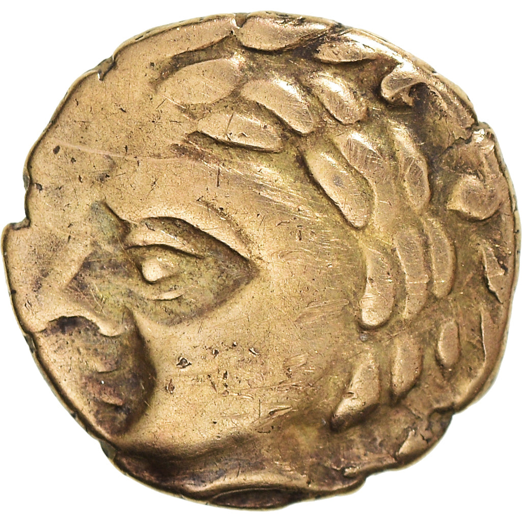 Münze, Aulerci Cenomani, 1/4 Stater, 80-50 BC, Le Mans, SS, Gold
