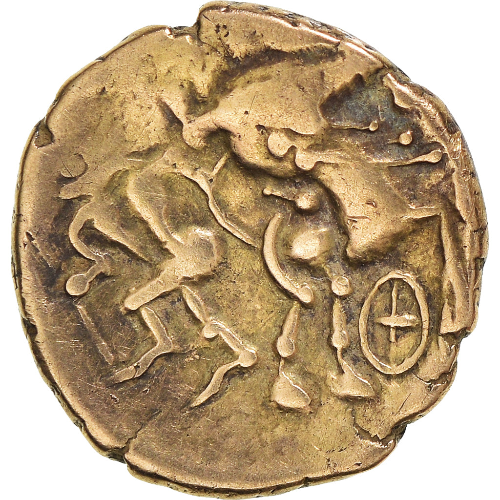Münze, Aulerci Cenomani, 1/4 Stater, 80-50 BC, Le Mans, SS, Gold